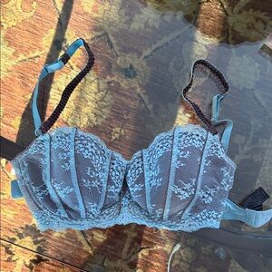 elle macpherson  blue brown bra size 36 D